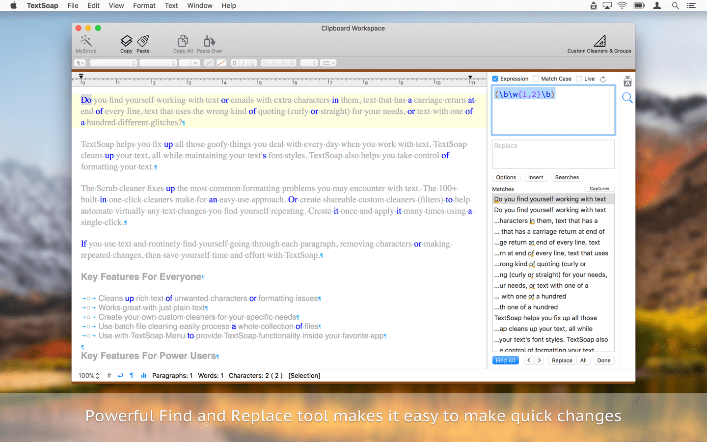 TextSoap for Mac 9.4.2 破解版 Mac上强大的文字格式处理工具